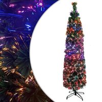 vidaXL Künstlicher Weihnachtsbaum Künstlicher Weihnachtsbaum Schlank mit Ständer 120 cm Glasfaser