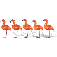Lebensgroßer LED Acryl Flamingo