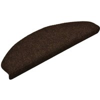 vidaXL Stufenmatte Treppenmatten Selbstklebend 15 Stk. Braun 65x21x4cm Nadelvlies  Rechteckig  Höhe: 4 mm