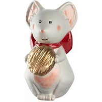 LEONARDO Weihnachtsbaumkugel Leonardo Dekorationsobjekt Autentico Maus Weiß  12cm 