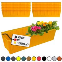 BURI Pflanzkübel Blumenkasten Europaletten 12er Set Gelb Pflanzkasten Balkonkasten