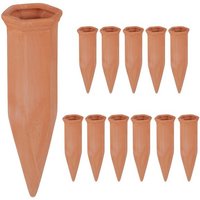 relaxdays Bewässerungssystem Tonkegel zur Bewässerung 12er Set