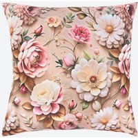 Kissenhülle mit 3D Druck in verschiedenen Designs  ca. 40x40 cm