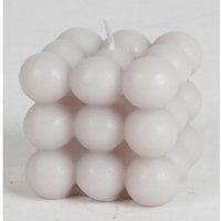 BURI Tafelkerze 16 Stück Bubble Kerzen 6cm Blasen Kugeln quadratisch  verschiedene Far
