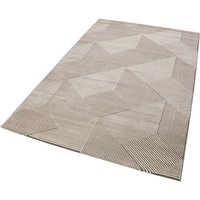 Esprit Teppich Velvet Groove ESP 8780  rechteckig  Höhe: 12 mm  Kurzflor  Hoch Tief Struktur  Wohnzimmer  Schlafzimmer