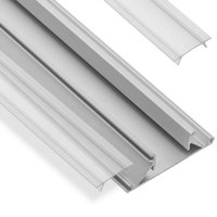 SO TECH  LED Stripe Profil Aluprofil für 16 mm Plattenstärke Profilleiste zweiseitig  Profilleiste zweiseitig versch. Ausführungen