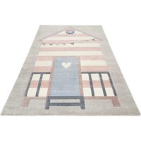 Esprit Kinderteppich Sea Castle ESP 21072  rechteckig  Höhe: 13 mm  Kurzflor  maritimes Dessin  Strandschloß