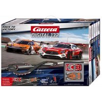 Carrera  Spielwerkzeug Carrera Digital 132 Rennbahn   Slotcar Set   Rennbahn Set  Rennbahn mit KTM X BOW GT2 und Mercedes AMG GT3   Authentische Fahrzeugbeleuchtung und Geschwindigkeitseinstellungen.