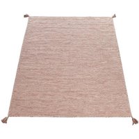Paco Home Teppich Kilim 210  rechteckig  Höhe: 12 mm  Handgwebt  Flachgewebe  reine Baumwolle  handgewebt  Uni Farben