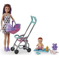 Mattel  Stehpuppe Mattel GXT34   Barbie   Skipper Babysitters Inc.   Puppe Kinderwagen&Z