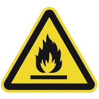Hochwertiges Warnzeichen für feuergefährliche Stoffe