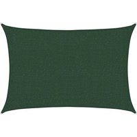 vidaXL Sonnensegel  Sonnensegel 160 g/m  Dunkelgrün 2x2 5 m HDPE