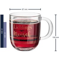 LEONARDO Tasse  Kalk Natron Glas  Spülmaschinengeeignet  Mikrowellengeeignet