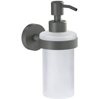 tesa Seifenspender 1x tesa MOON GREY Seifenspender   Komplett Set  2 tlg   grau 11 9 cm : 7 cm : 17 1 cm