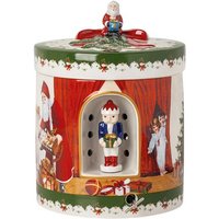 Villeroy & Boch Weihnachtsfigur Christmas Toys Spieluhr Paket rund Santa b.Gesch.