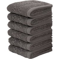 my home Gästehandtücher Regona  Gästehandtücher  30x50cm   flauschig und weich  500 gr/m   Frottier  Set  6 St   Premium Handtücher mit Bordüre  Handtuch Set  100% Baumwolle