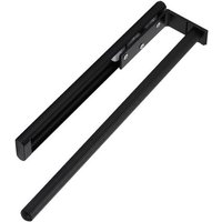 SO TECH  Teleskop Handtuchhalter TED Aluminium schwarz matt für Bad oder Küche  1 armig schwarz matt  325   487 mm  ausziehbar 