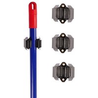 BURI Gerätehalter 3er Set Wandhalter für Gartengeräte Besenhalter Gartengerätehalter