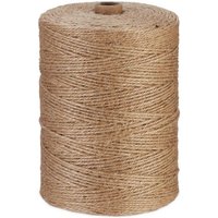 relaxdays Juteschnur 2 mm x 400 m Bastelgarn