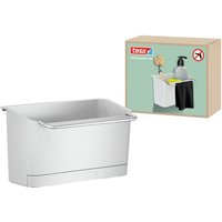 tesa Küchenorganizer Set tesa Küchenzubehör Spülbecken Organizer   selbstklebende Halterung   Komplett Set  2 tlg.  Spülbeckenablage  Adapter  tesa Power.Kit Klebelösung  Wasserwaage   Wandhalterung für Spülutensilien  Montage ohne Bohren