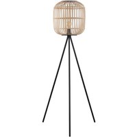 EGLO LED Stehlampe Bordesley  Leuchtmittel exklusive  Stehleuchte   H139 x Ø35 cm   schwarz   1X28W exkl.