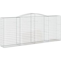 vidaXL Blumentopf Gabionen mit Hochbogen 20 Stk 400x50x160/180cm Verzinktes Eisen  20 St 