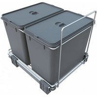 SO TECH  Mülltrennsystem Abfallsammler Ecofil PF02A 18 18L mit Deckel  Abfallsystem für Korpusbreite ab 40 cm