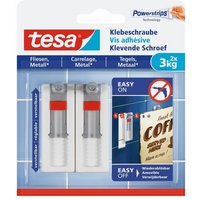 tesa Klebehaken tesa Klebeschraube Traglast 3 kg  2 Stück