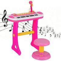 COSTWAY Spielzeug Musikinstrument 31 Tasten Kinder Keyboard  mit Mikrofon