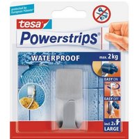 tesa Klebehaken Powerstrips Haken Zoom Waterproof Metall VE 1 Stück