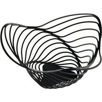 Alessi Schale Obstschale TRINITY 26 cm  schwarz  Stahl  epoxidharzlackiert