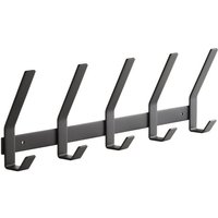 SO TECH  Hakenleiste Blackline ALBA schwarz pulverbeschichtet   1 St   Länge 450 mm mit 5 Haken groß