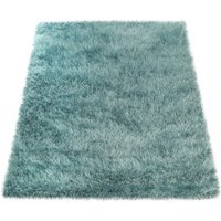 Hochflor Teppich Glamour 300  Paco Home  rechteckig  Höhe: 70 mm  Uni Farben  mit weichem Glanz Garn  auch als Läufer erhältlich