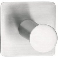 tesa Klebehaken Powerbutton Haken Classic eckig chrom matt
