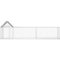 vidaXL Hühnerstall  Hühnerkäfig 5x1x1 5 m Verzinkter Stahl