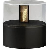 KONSTSMIDE LED Dekolicht LED Dekoleuchte Flammeneffekt Timer Batterie Außen Terrasse schwarz  LED Classic  warmweiß  2100K bis 3000K 