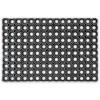 relaxdays Fußmatte Fußabtreter Gummi 60 x 40 cm  Höhe: 15 mm