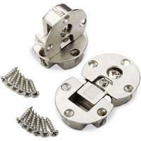 SO TECH  Möbelbeschlag 2 x Klappenscharnier 3D verstellbar Klappenbeschlag  2 St   für Klappen aus Holz Bohr Ø 35 mm Bohrtiefe 12 mm Möbel Scharnier