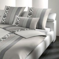 JOOP! Bettwäsche Ornament Stripe  Mako Satin  2 teilig