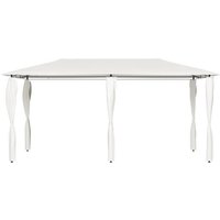 vidaXL Pavillon  Partyzelt mit Pfostenabdeckungen 3x6x2 6 m Creme 160 g/m 
