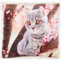 Deko Kissen mit Katzen Design  ca. 25x25cm