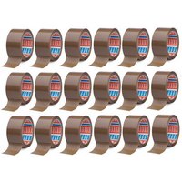 tesa Klebeband 18x Packband 64014 PP braun 50 mm x 66 m