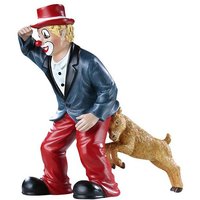 GILDE Sammelfigur Gildeclowns Figur Der Hinterhalt   blau rot   H. 14cm  1 Stück 