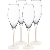 Villeroy & Boch Champagnerglas Manufacture Rock Champagnergläser 260 ml 4er Set  Glas
