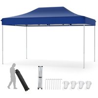 COSTWAY Faltpavillon  300x445 cm Pop up Zelt  für 12 Personen  mit Tasche