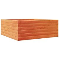 vidaXL Pflanzkübel Pflanzkübel Wachsbraun 60x60x23 cm Massivholz Kiefer