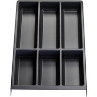 SO TECH  Schubladeneinsatz SEPARADO Individual  300 x 474 x 51 mm  ab 40cm Schrankbreite  1 St   Besteckeinsatz schiefergrau genarbt für Besteck