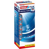 tesa Klebeband Klebefilm Kristall Klar PP 33mx19mm VE 6 Stück Office Box