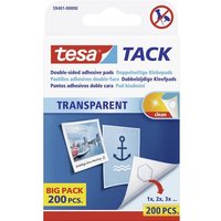 tesa Klebehaken tesa TACK Doppelseitige Klebepads Transparent Inhalt: 200 St.   TACK 