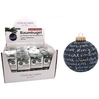 BURI Weihnachtsbaumkugel Weihnachtsbaumkugel zum Beschriften 8cm Christbaumschmuck Weihnachtsde
